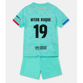 Barcelona Vitor Roque #19 3rd Trikot 2023-24 Kurzarm (+ kurze hosen)